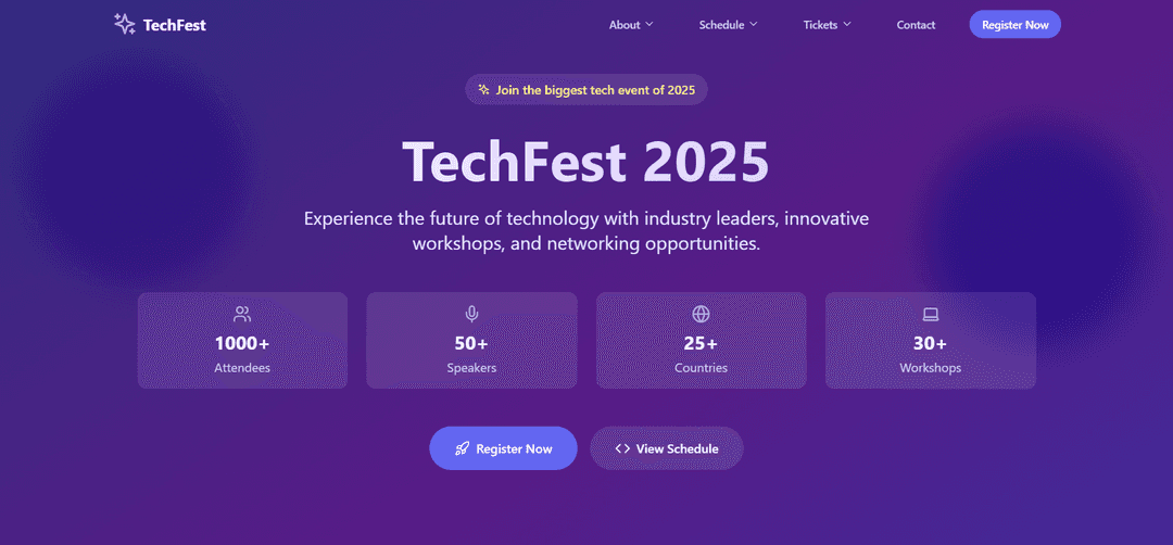 TechFest 2025 Website